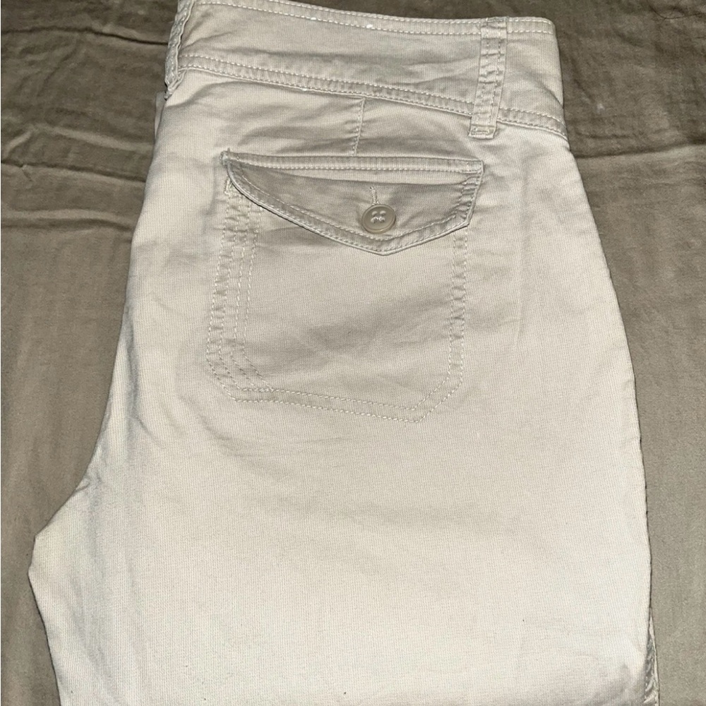 EUC OLD NAVY WOMENS KHAKI MID-RISE STRETCH BOOTCUT DRESS/CASUAL PANTS SIZE 10